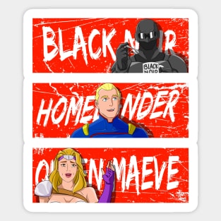 queen maeve homelander black noir Sticker